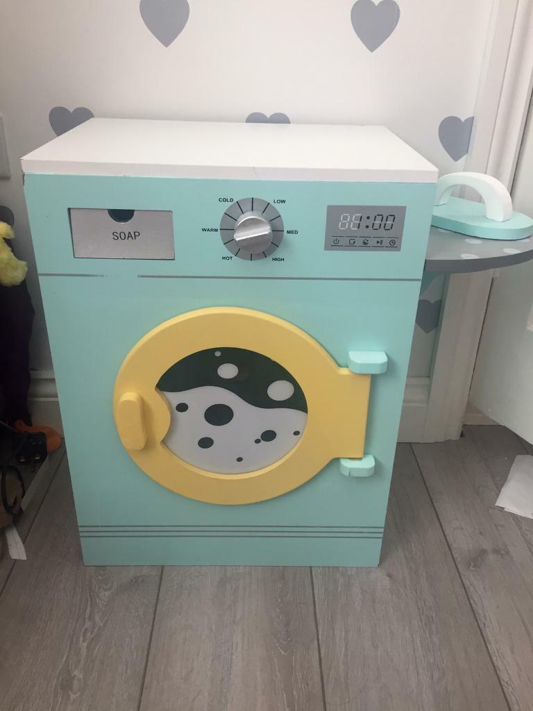 childrens wooden washing machine